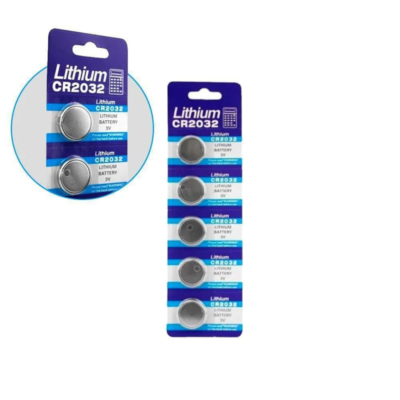 Kit 5 Baterias Lithium Cr 2032 3v para Alarmes e controle remoto do portao etc...