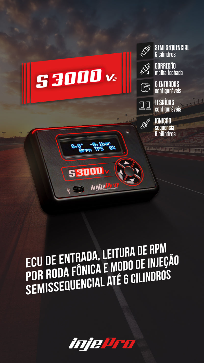 Modulo de Injeçao INJEPRO S3000 V2 Direto da Fabrica.