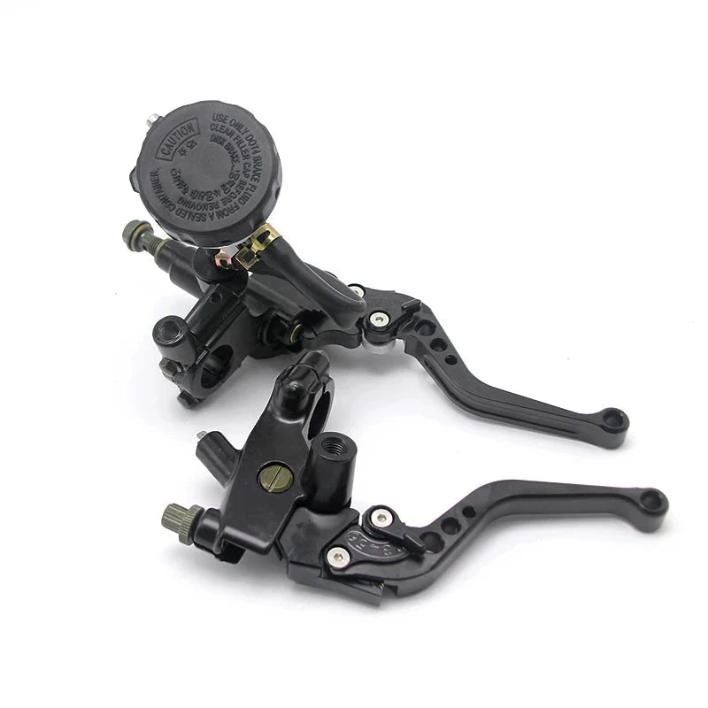 Kit Manetes de Freio e Embreagem com Reservatorio de 22mm Universal