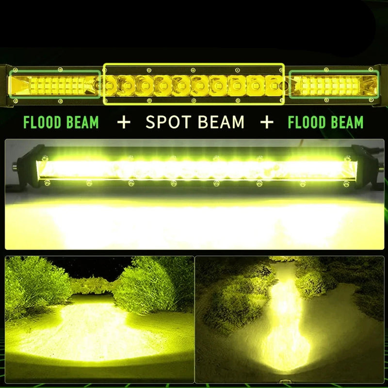 Farol Barra LED Farol 12V 24V super forte top.