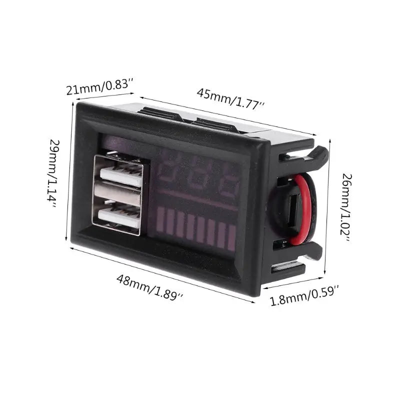 Voltímetro Digital LED DC 12V Automotivo
