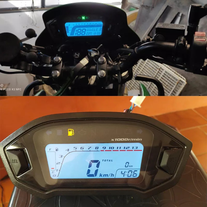 Painel,Velocimetro Digital em Led Eletrônico Universal para Motos e etc...