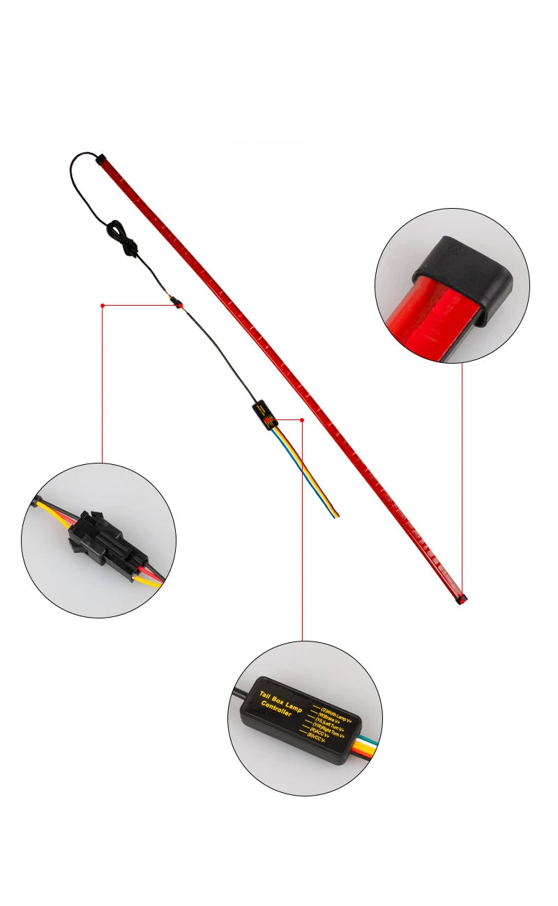 Luzes de Freio Universal 12V Flexível LED