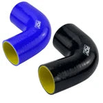 Mangueira de acoplamento de tubo de admissão de turbo intercooler de silicone reto azul e amarelo de 2" 51 mm