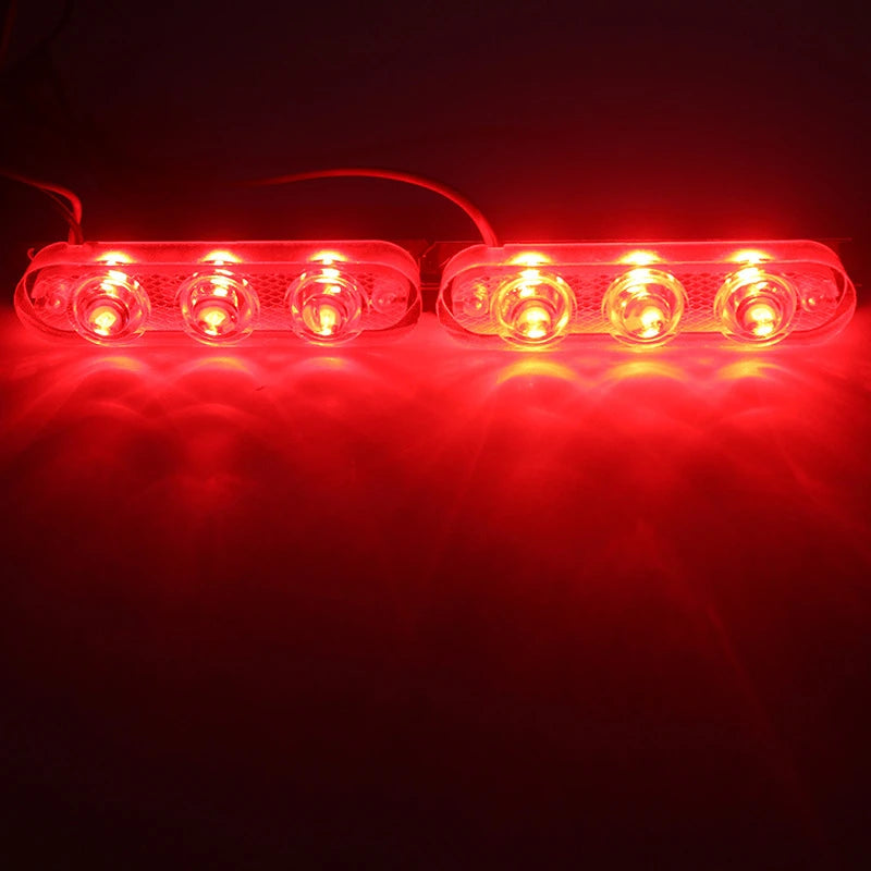 Lâmpadas de Aviso de Segurança de Emergência 12V led 2 Peças