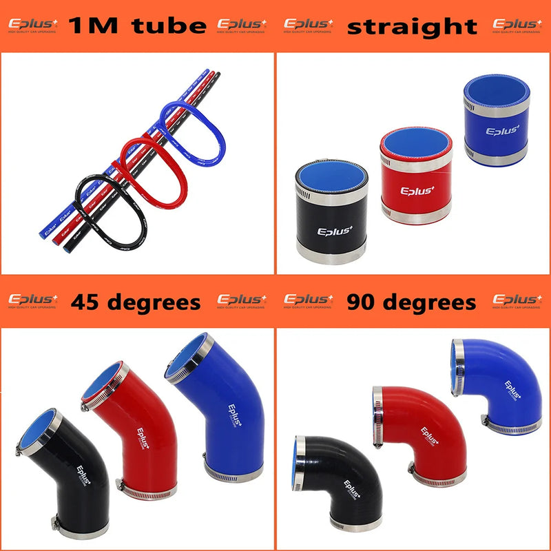Conector Reto de Silicone Acoplador Intercooler Universal