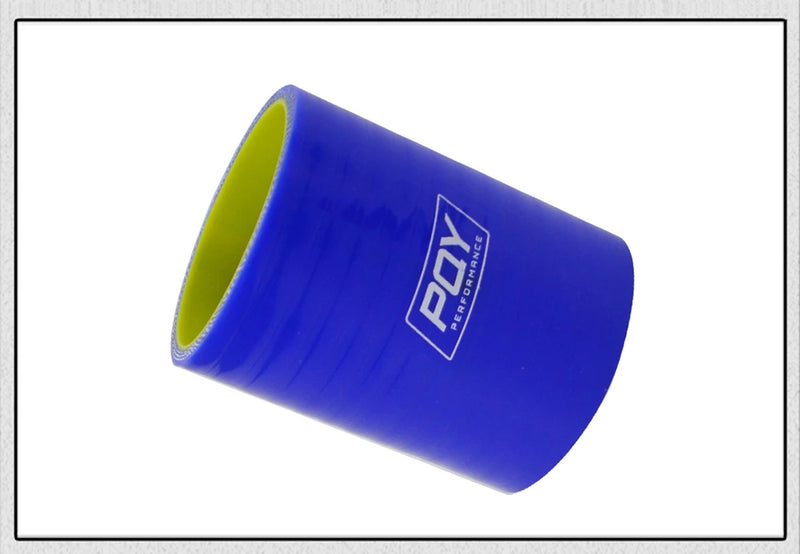 Mangueira de acoplamento de tubo de admissão de turbo intercooler de silicone reto azul e amarelo de 2" 51 mm