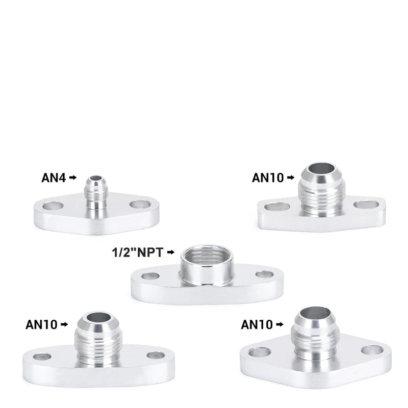 Adaptador de Flange de Retorno/Drenagem de Óleo da Turbina