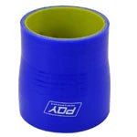 Mangueira de acoplamento de tubo de admissão de turbo intercooler de silicone reto azul e amarelo de 2" 51 mm
