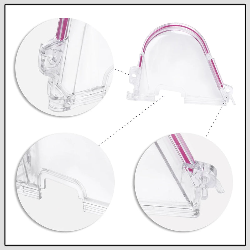 Tampa da correia dentada da engrenagem de came transparente Honda Civic 96-00