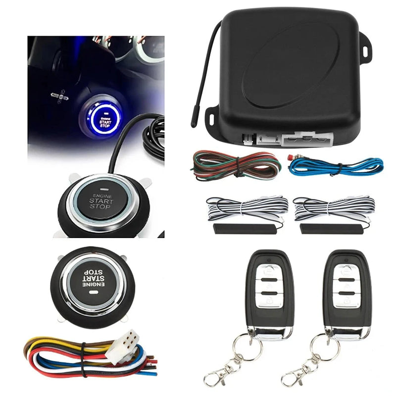 Alarme de  com controle remoto, sistema de partida sem chave