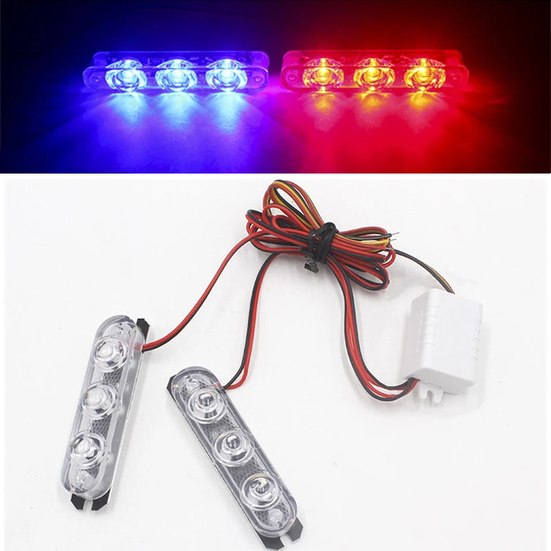 Lâmpadas de Aviso de Segurança de Emergência 12V led 2 Peças