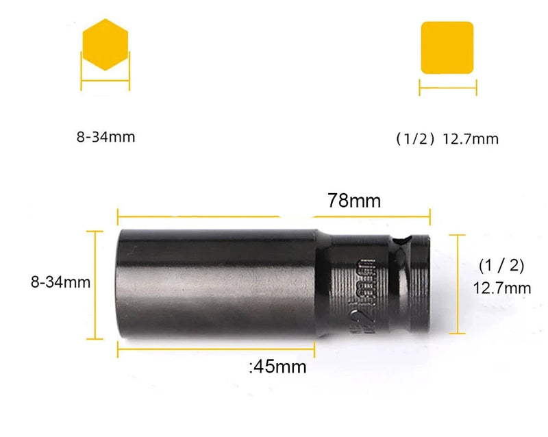 Adaptador de cabeça de soquete de chave de impacto