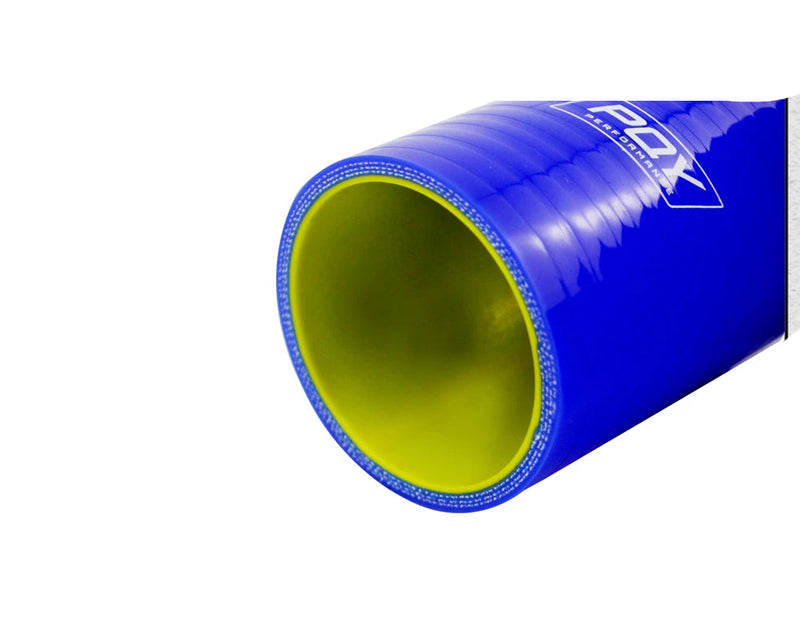 Mangueira de acoplamento de tubo de admissão de turbo intercooler de silicone reto azul e amarelo de 2" 51 mm