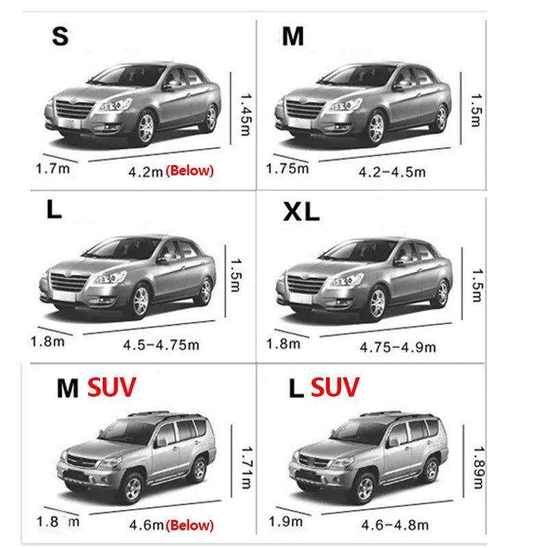 Capas de carro à prova d'água  Universal