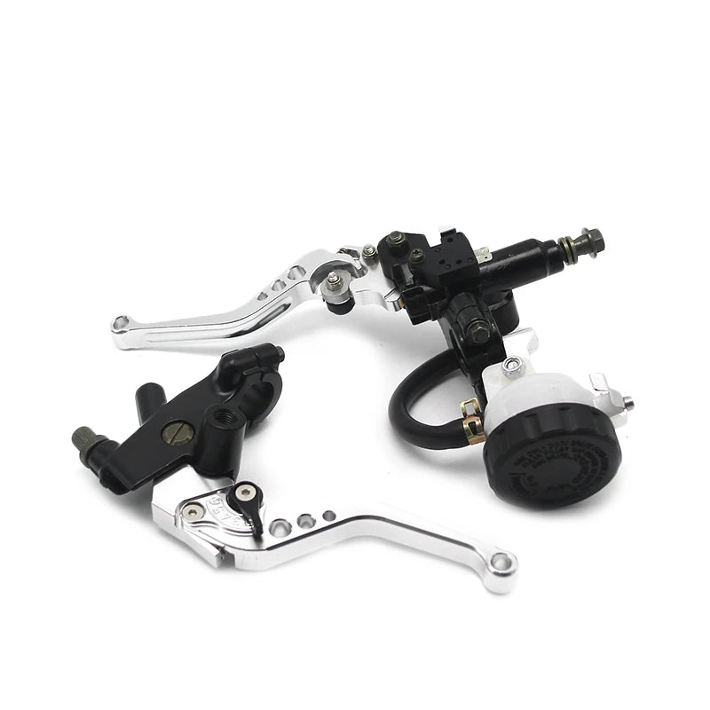 Kit Manetes de Freio e Embreagem com Reservatorio de 22mm Universal