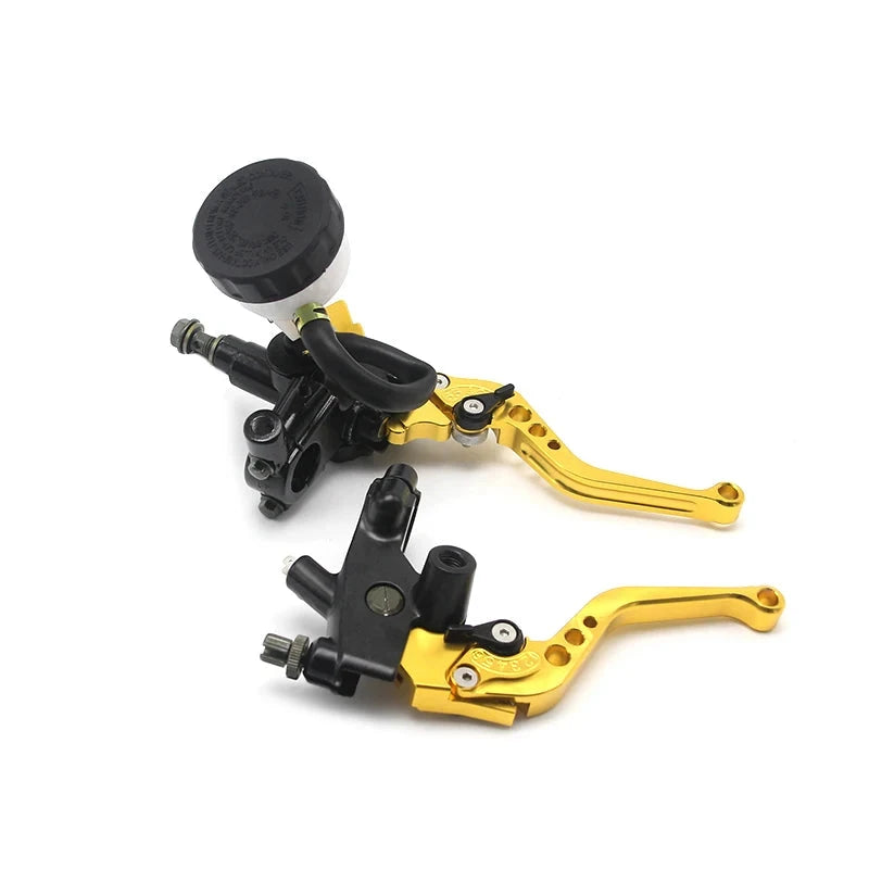 Kit Manetes de Freio e Embreagem com Reservatorio de 22mm Universal