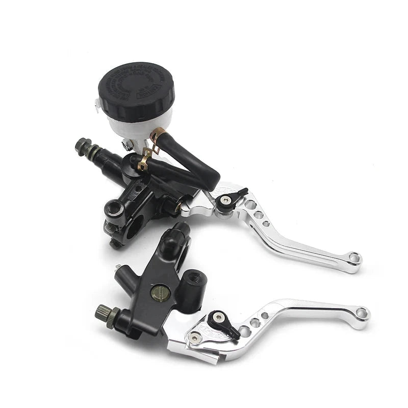 Kit Manetes de Freio e Embreagem com Reservatorio de 22mm Universal