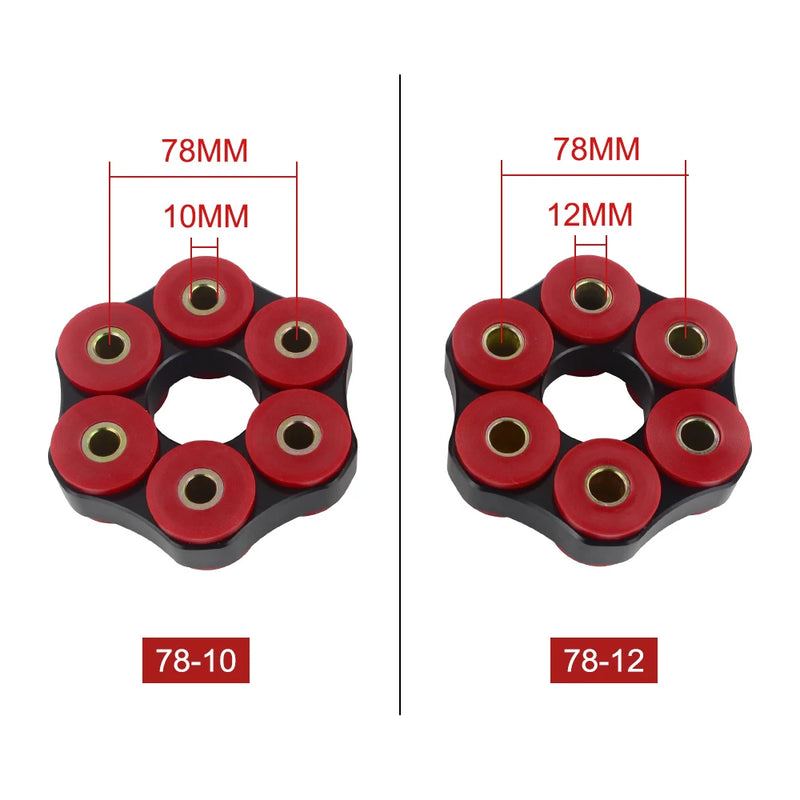 Disco flexível do eixo de transmissão LK=78mm/12mm ou LK=78mm/10mm para BMW E30 E36 E39 E46 JR-FDP01/02