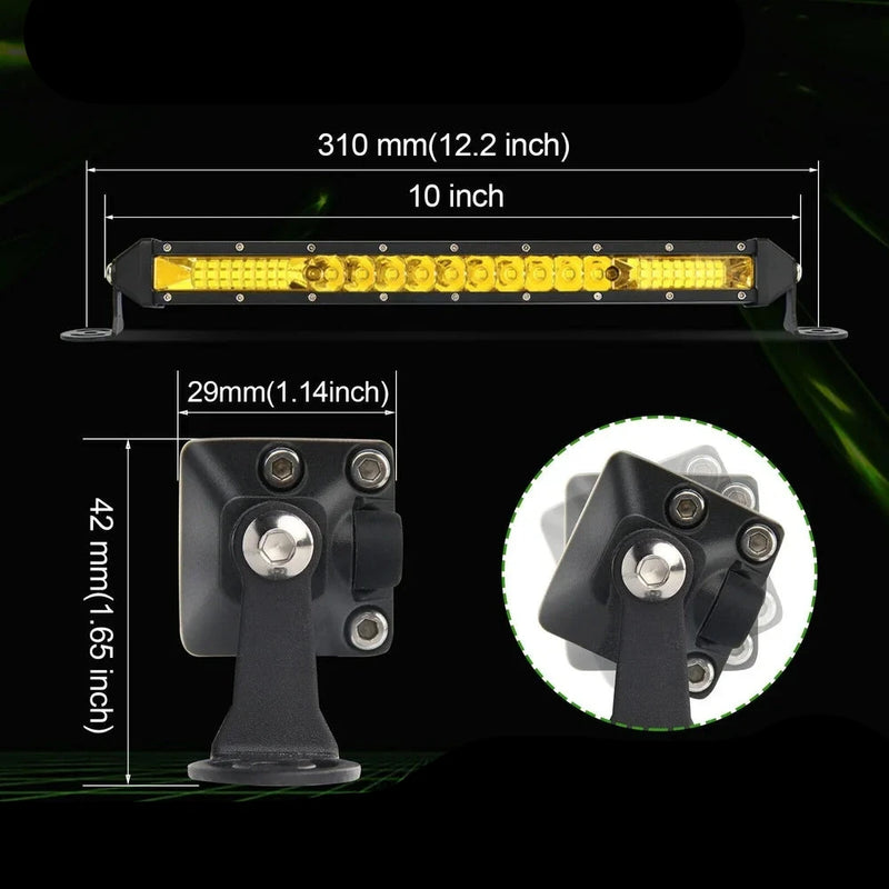 Farol Barra LED Farol 12V 24V super forte top.