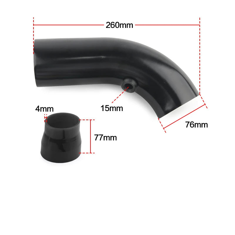 In take Pipe Tubo de Admissão de Ar Frio Universal em Aluminio