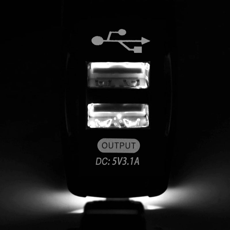 Tomada USB Carregador de Carro À Prova D'Água para Motocicleta, Barco, Marítimo, Caminhão e carro