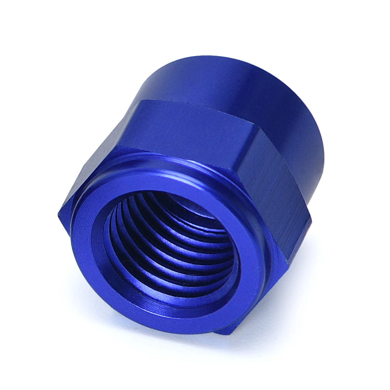 Adaptador Tampa para Bomba de Combustível de Tomada Banjo de Alumínio Azul AN6T