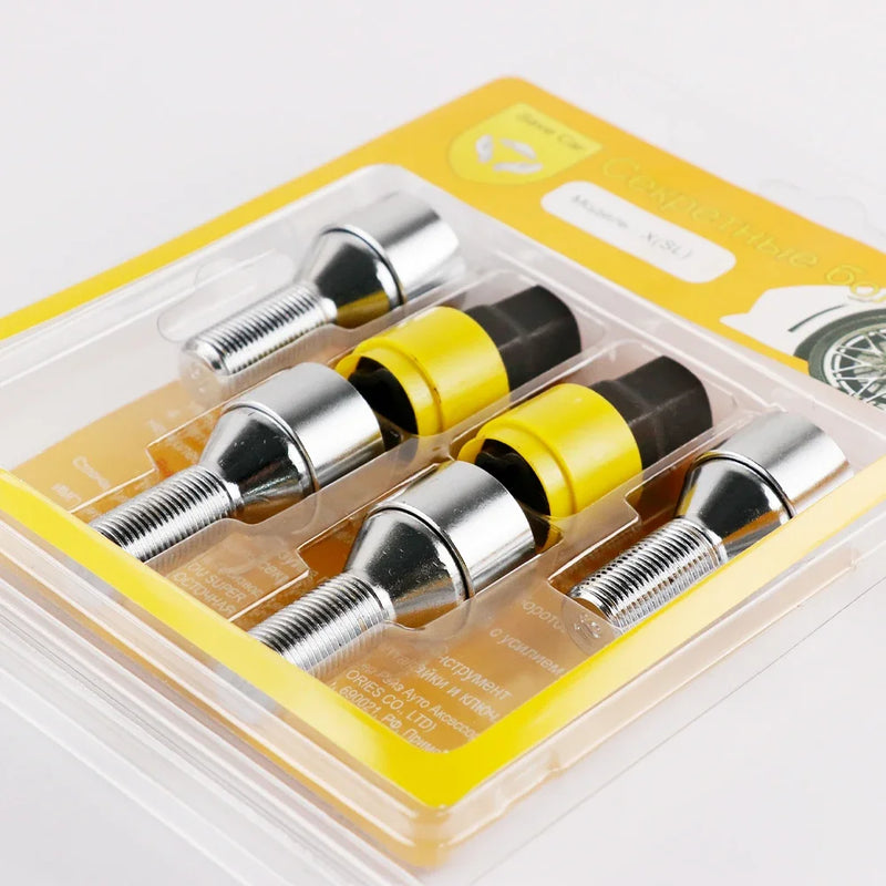 Parafusos de Travamento Anti-roubo M14X1.5 28mm Fit VW Audi