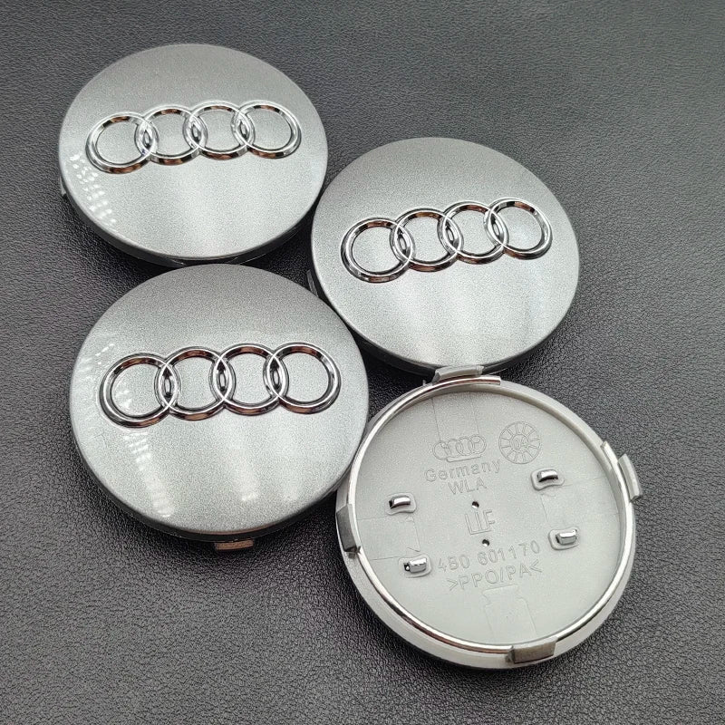 Tampas de Centro de Roda de Carro para Audi 4 Peças