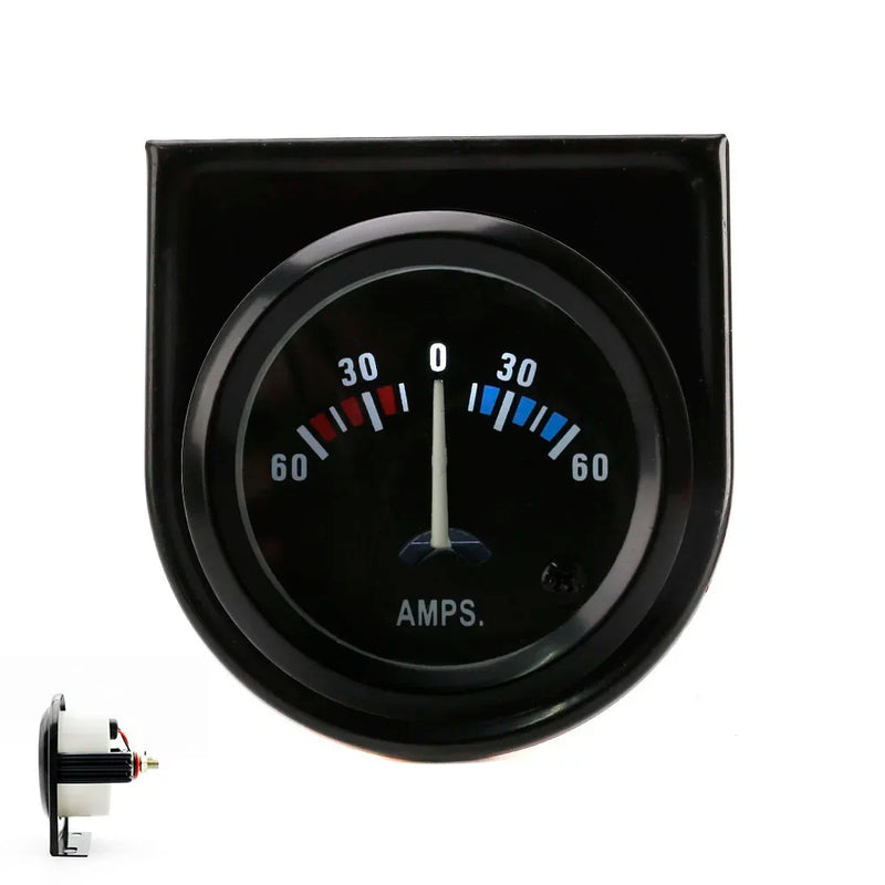 Medidor de Amperímetro Automotivo de 2 Polegadas e 52 mm 60-0-60A