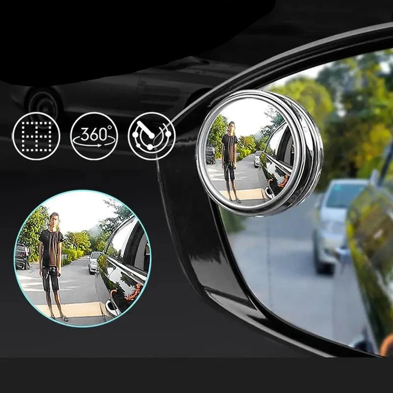 Espelho Retrovisor Auxiliar 360 Graus 2 Peças