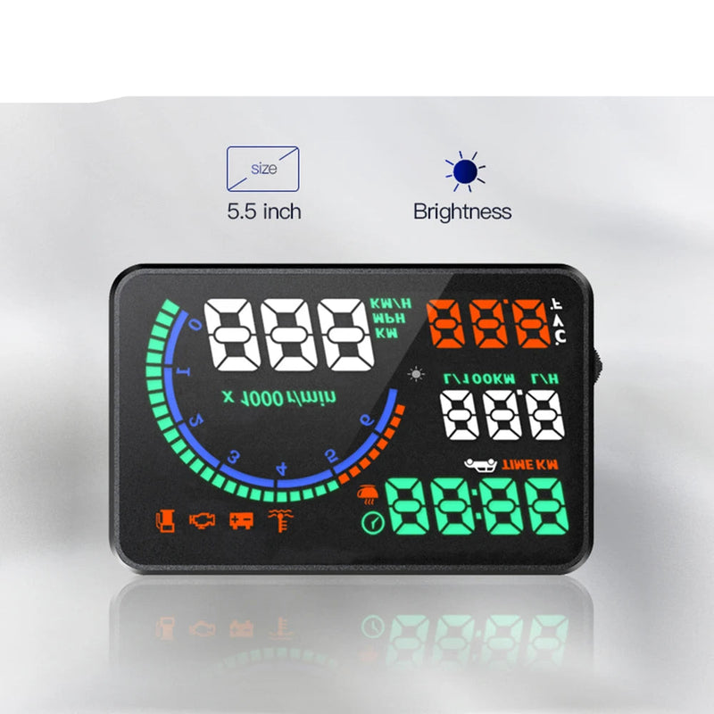 Velocimetro Painel Digital Projetor de Para-Brisa i9 HUD OBD2
