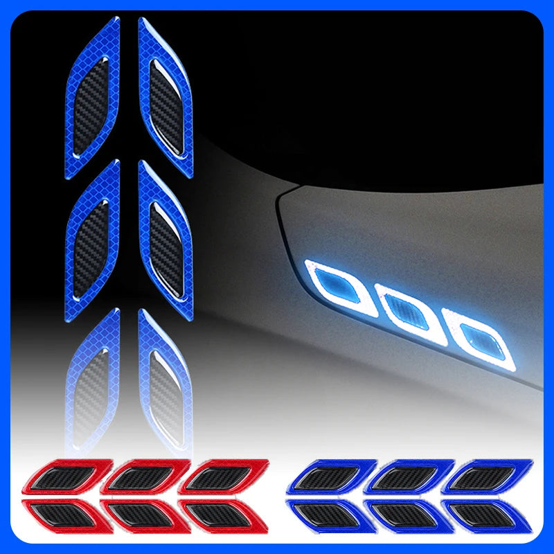 Adesivos de Fibra de Carbono Refletivos 3D para Carro