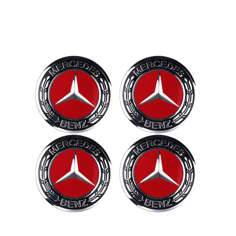Adesivo Tampas de Cubo de Roda para Mercedes Benz 4 peças 56mm