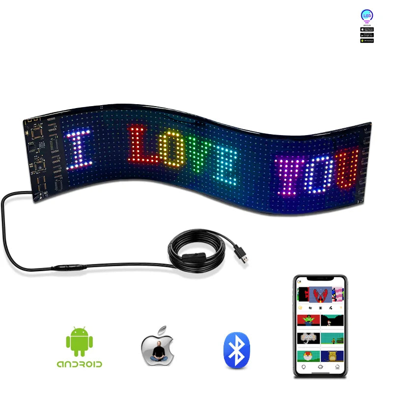 Display LED Flexível Programável para Exterior Personalizado