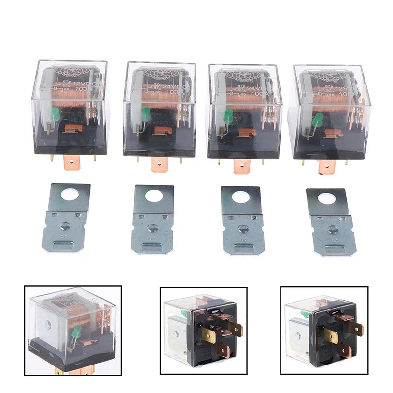 Relé Automotivo à Prova D'Água 12V 100A 1pc 5Pin 4Pin