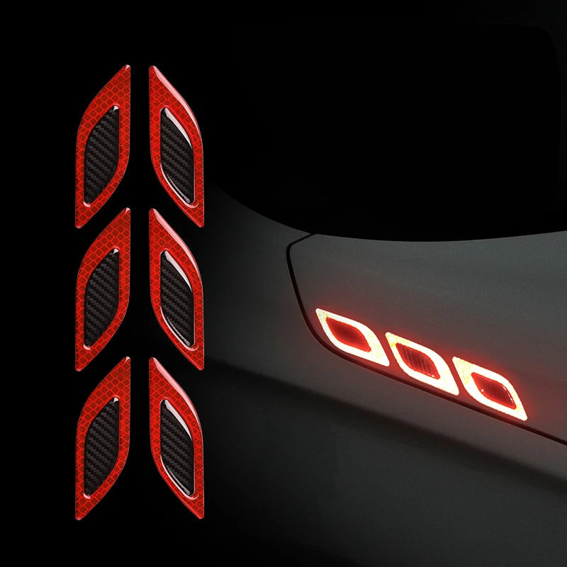 Adesivos de Fibra de Carbono Refletivos 3D para Carro
