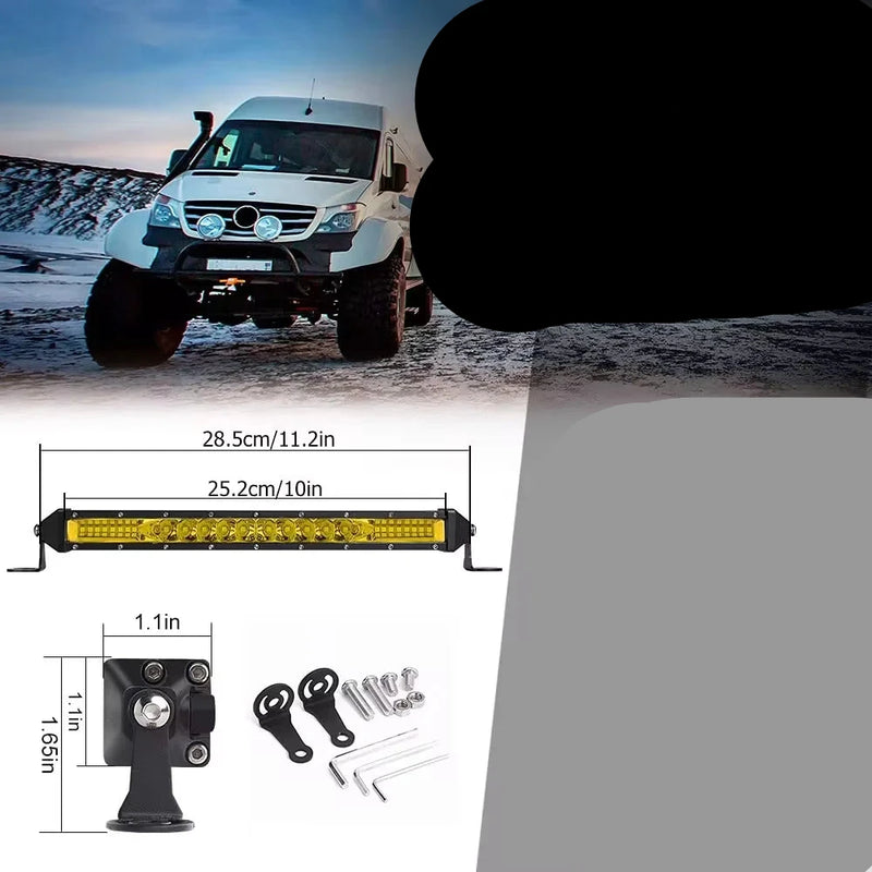 Farol Barra LED Farol 12V 24V super forte top.