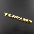 Emblema Adesivo  TURBO 3D Metal