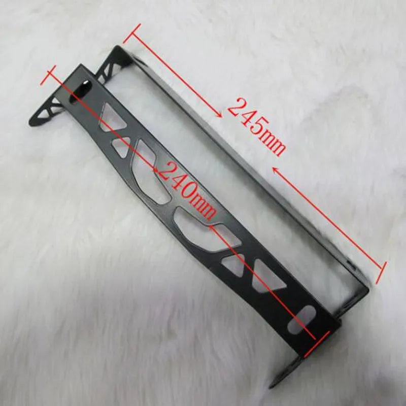 Suporte Universal de Alumínio para Placa de Carro  e Moto Ajustável