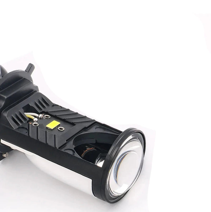 Farol Lente Projetor com Ventoinha H4 LED