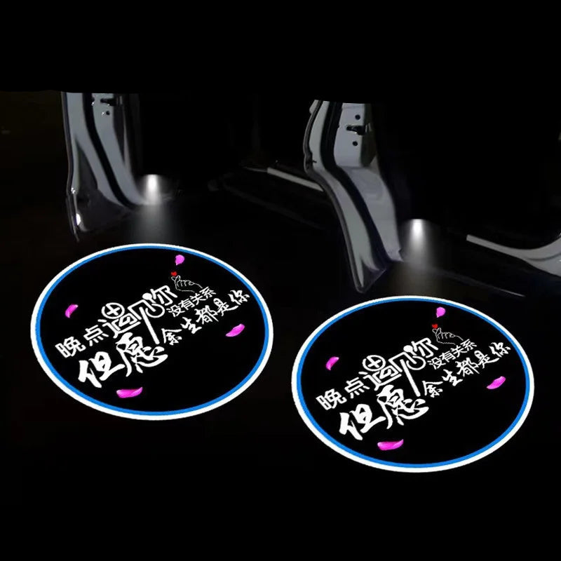 Luz de Boas-Vindas LED para Porta de Carro, Projetor de Logotipo do seu Carro.