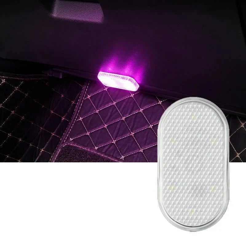 Luzes LED sem Fio para Interior de Carro Neon Automotiva Recarregável por USB