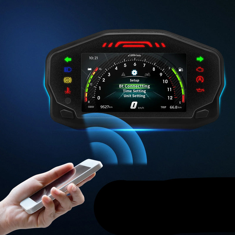Velocímetro Display Led Universal Motocicleta