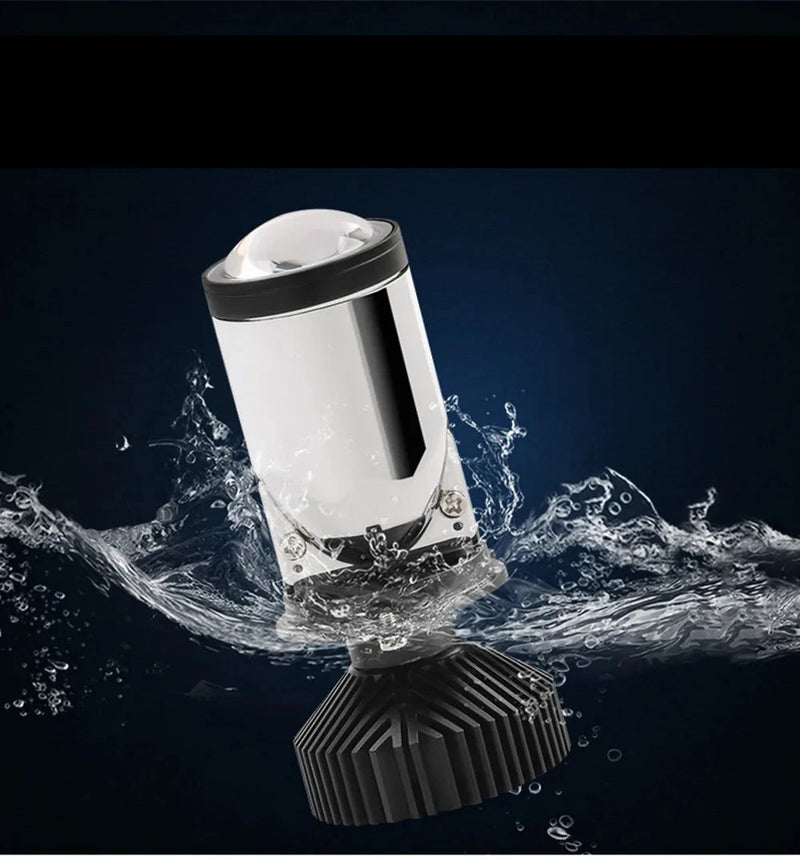 Farol Lente Projetor com Ventoinha H4 LED