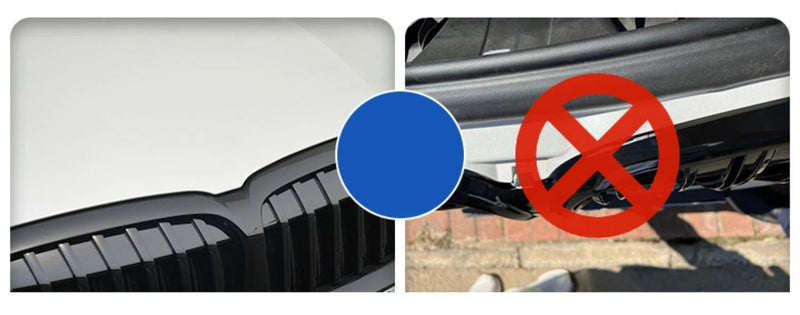 Carro Frente Rim Preto Grade para BMW E46 Grill