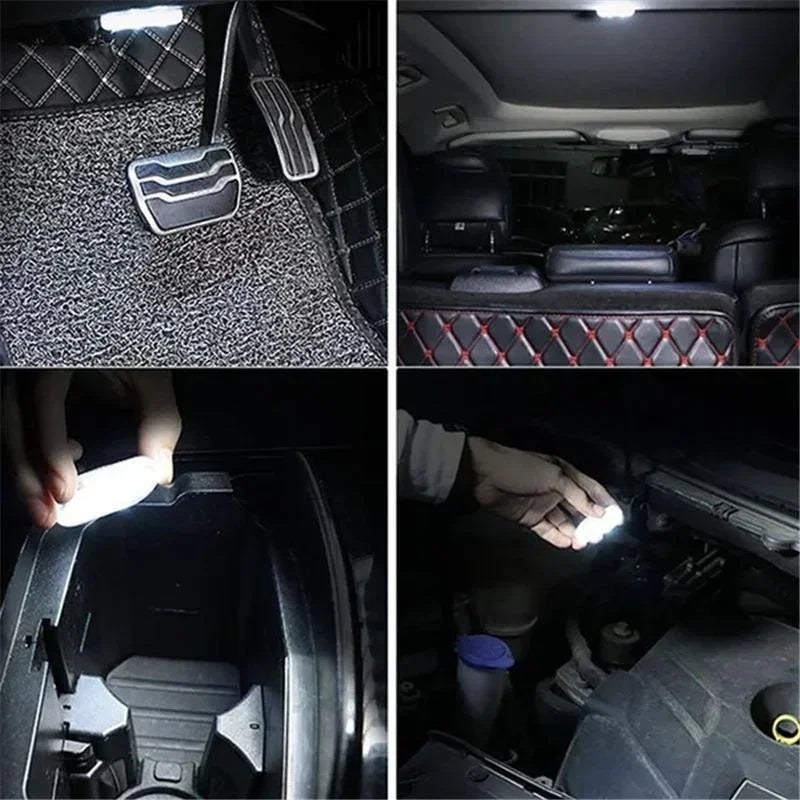 Luzes LED sem Fio para Interior de Carro Neon Automotiva Recarregável por USB