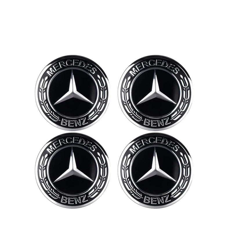 Adesivo Tampas de Cubo de Roda para Mercedes Benz 4 peças 56mm