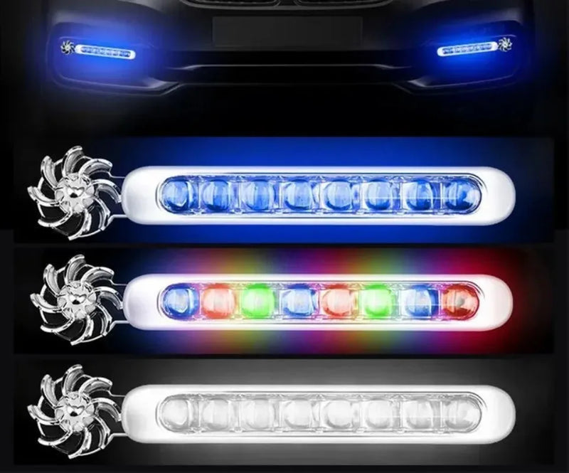 Luzes diurnas de carro LED movidas a vento