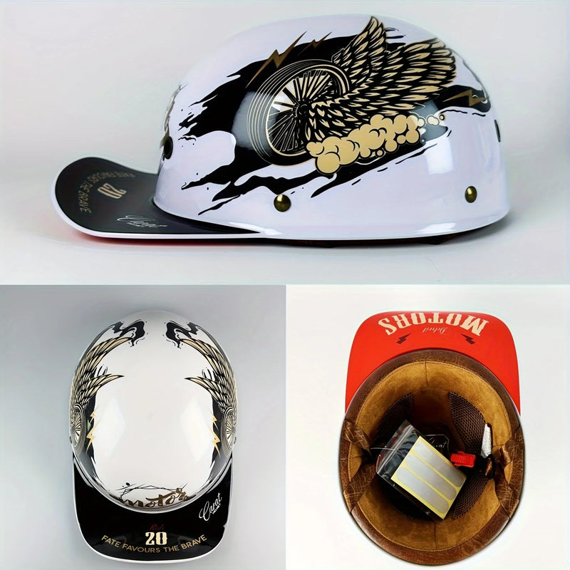 Capacete de Motocicleta e Veículo Elétrico para Harley Retro Gringo